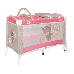 Кошара на 2 нива ARENA PLUS PINK BEAR - LORELLI